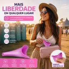 Funil Urinol Feminino Portátil Fazer Xixi em Pé Lavável para Viagem e Banheiro Químico