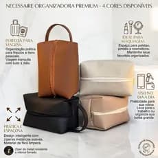 Necessaire Unisex Bolsa Com Alça Organizadora Feminina e Masculina Viagem Dia a Dia