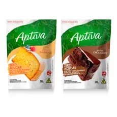 Mistura Para Bolo Aptiva Zero Açúcar 300g - Vários Sabores