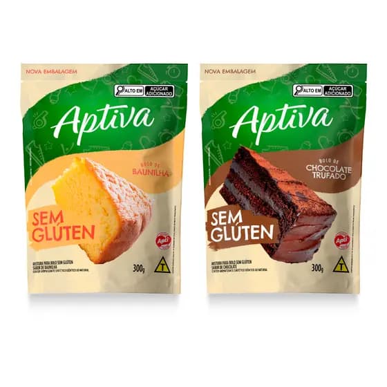 Mistura Para Bolo Aptiva Sem Glúten 300g
