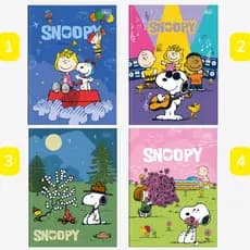 Caderno Brochura Colegial Snoopy Capa Dura 80 Folhas Tilibra