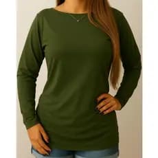 Blusa Blusinha Feminina Manga Longa Long Vest Legging Viscolycra Longa Tapa Bumbum Soltinha Várias Cores
