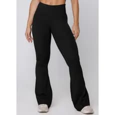 Calça Bailarina Flare Feminina Flanelada Peluciada Cintura Alta Térmica Forrada