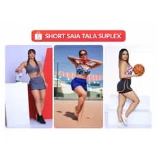 Short Saia Tala Suplex Fitness Confortável Treino Academia Feminino