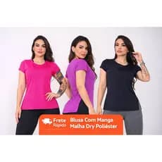 Blusa Feminina para Academia Dry Fit Tapa Bumbum Camiseta T-Shirt Fitness Confortável Treino