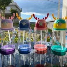 Garrafa De Água Alce Portátil Criança Infantil Adesivo