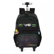 Mochila de Rodinha Hot Wheels Skate Verde Luxcel