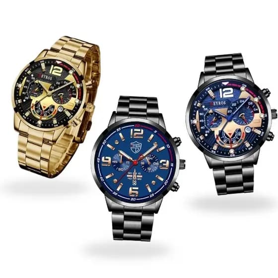 Relógio Masculino Luxuoso Estiloso Eyros
