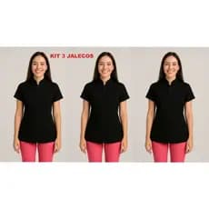Kit 3 Jalecos, camisa, blusa tosadora Groomer, feminino, , sem grudar pelos e resistente a agua