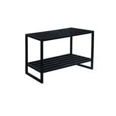 Sapateira Multiuso Organizador Assento Jasmin em Aço 80cm