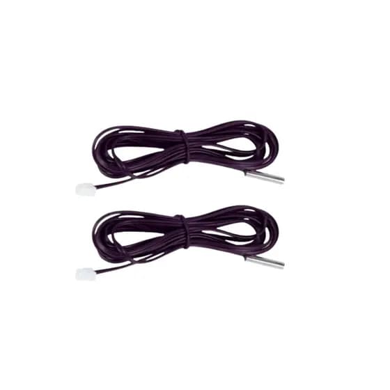 Kit Com 2 Sensor De Temperatura Ntc 10k Sonda 3 Metros termistor termopar pt100 resistente até 140 C arduino