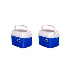 Kit Com 2 Caixas Térmicas 5 Litros Termômetro Digital Soprano transporte vacina medicamento congelados bebidas aimentos