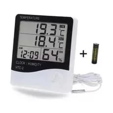 Termo-Higrômetro Digital Htc-2 Medidor De Umidade e Temperatura Ambiente Com Memória Máxima e Mínima com Certificado
