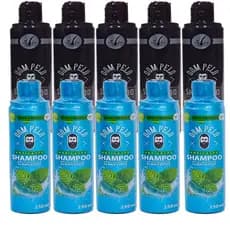 Kit com 5x Shampoos Anticaspa + 5x Shampoos Escurecedores  Dom Pelo 250ml - Reduz Fios Brancos - Pronta Entrega