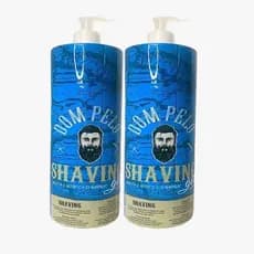 Kit 2 Shaving Gel Dom Pelo 1kg Profissional - Barba Suave Sem Irritações - Envio Imediato