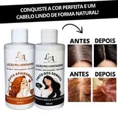 Loção Condicionadora Pigmentadora Preto Black e Ruivo Intenso 300ml