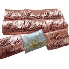 Robe Hobby Bordado Madrinha tecido cetim