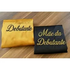 robe debutante preto mãe da debutante dourado