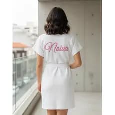 Robe Bordado Casamento Noiva Madrinha Mãe Da Noiva