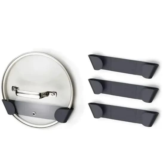 Kit 5 peças suporte Organizador para Tampas de Panelas – Praticidade e Organização na Sua Cozinha 🍳✨