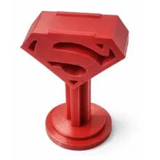 SUPER Porta Fone de Ouvido (Super) Suporte Headset Gamer Decorativo Mesa Geek 3D