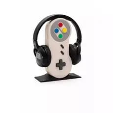 Porta Fone Retrô SNES 🎧 Suporte Headset Gamer Exclusivo Decoração Geek