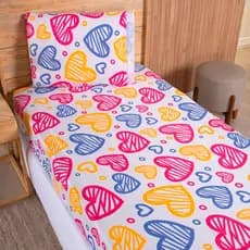 Jogo de Cama Solteiro 2 Peças Microfibra Estampada