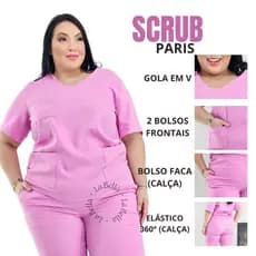 Pijama Plus Size Cirúrgico Hospitalar  Privativo Enfermeira Ph