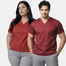 Camisa Scrub-pijama Cirúrgico Gabardine Cuidadora G1-grécia