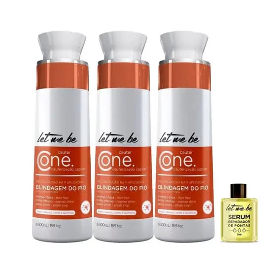 03 Unidades Let Me Be Cauterização Cauter One Reconstrutor 500ml