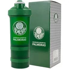 Coqueteleira Shake com 2 Compartimentos Mix Ball (Bola Misturadora) - Shakeira Palmeiras DB3007-3