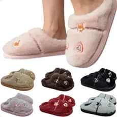 Pantufa Feminina Pelúciada Com Detalhes Decorativos REF.: PTF06-151