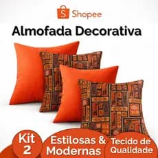 Kit 2 Capa de Almofada Decorativa 45x45 Com Zíper Diversas Cores Promoção Tecido Veludo