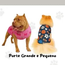 Roupa Para Cães e Gatos Porte Pequeno e Grande