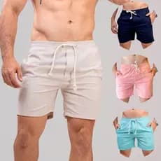 Short Linho Premium Masculino Mauricinho Bermuda Moda Praia