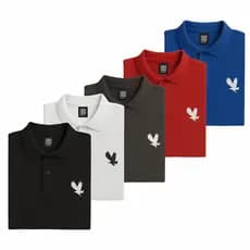 Kit 5 Camisa Gola Polo Masculina Camiseta de Algodão