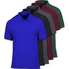 Kit 5 Camisa Masculina Gola Polo Piquet Camiseta Premium