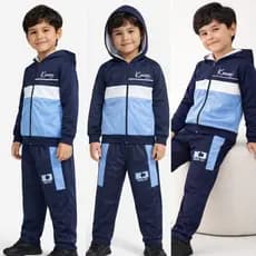 Conjunto Inverno 3 Peças Esportivo Masculino Casaco Calça e Camiseta ou 2 Peças Tamanho 2 ao 12 Anos