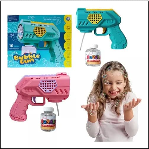 Arminha de Brinquedo Lança Bolha de Sabão Arma de Bolha Bubble Gun Máquina de bolha Infantil Menino/Menina