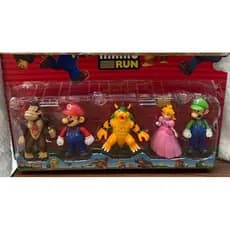 Super Mário Bros nitendo Kit Cartelado Articulado 5 bonecos