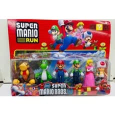 Super Mario Bros Kit Bonecos de Ação.