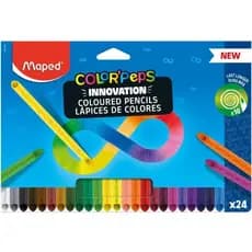 Lápis De Cor 24 Cores Maped Infinito Não Precisa Apontar