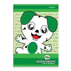 Caderno Brochurão Flexivel C/Pauta Alibombom 60 Folhas