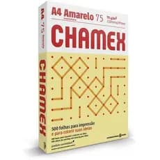 PAPEL SULFITE A4 COLORIDO CHAMEX 75G AMARELO