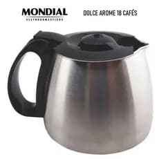 JARRA EM  INOX PARA CAFETEIRA  MONDIAL DOLCE AROME 18 CAFÉS