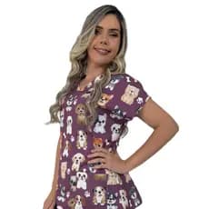 Blusa - Pijama Cirúrgico Scrub Veterinário - Cachorro