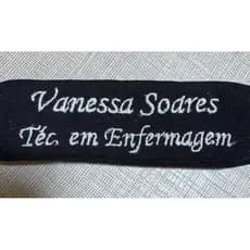TARJETA DE BORDADO DE NOME E PROFISSÃO PARA PIJAMA CIRURGICO