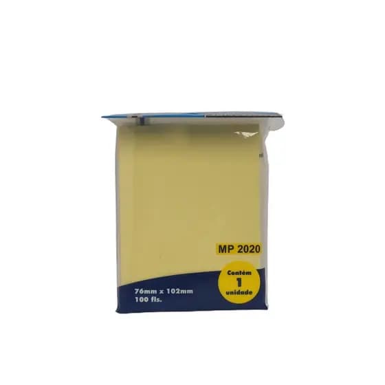 Bloco Recado Adesivo 76mm x 102mm 100 folhas Masterprint