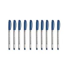 Canetas Trilux 032 Medium Faber Castell - Azul Kit Com 10 Unidades