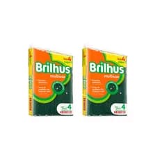 Esponja Multiuso Brilhus Leve 8 unidades